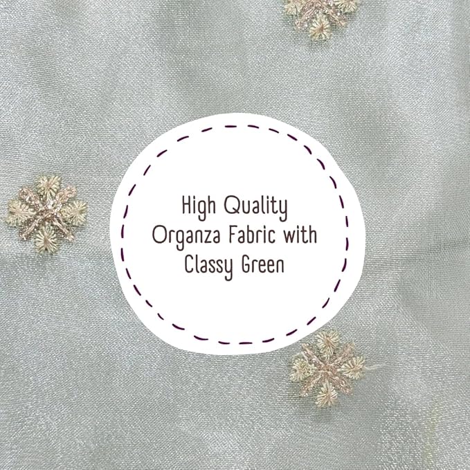 Pista Green Organza Pet Lehenga - for Dogs & Cats - Image 7